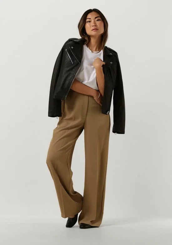 MSCH Copenhagen Mschterina Organic Tee Tops & T-shirts Dames - Shirt - Ecru - Maat L/XL