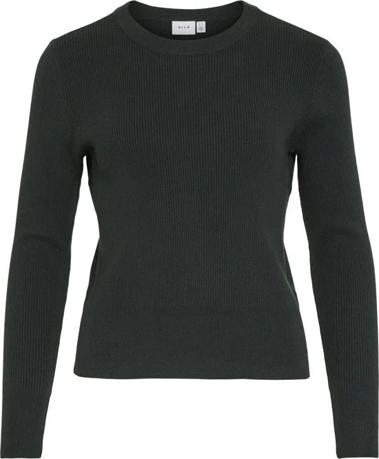 VILA - VICOMFY O-NECK L/S KNIT TOP- NOOS - Dames - Gebreide truien