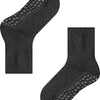 FALKE Catspads antislip noppen katoen merinowol huissokken kinderen grijs - Maat 39-42