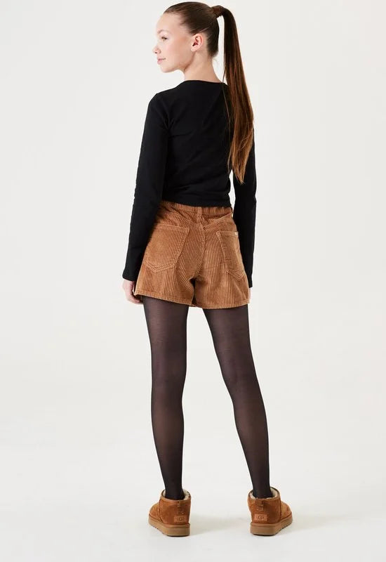 GARCIA Meisjes Chest print T-shirt Zwart Long mouw - Maat 140/146