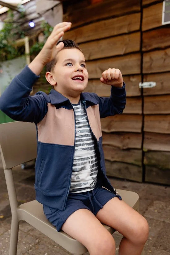 Jongens vest - Tian - Donker blauw