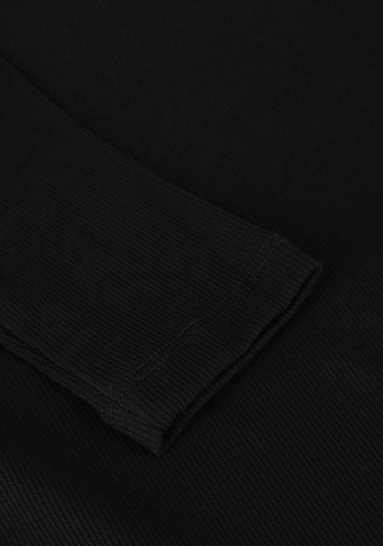 Notre-V Nv-eelke Round Neck Tops & T-shirts Dames - Shirt - Zwart - Maat S