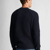 Lyle & Scott Shaker Stitch Mock Neck Jumper Truien & Vesten Heren - Sweater - Hoodie - Vest- Blauw - Maat M