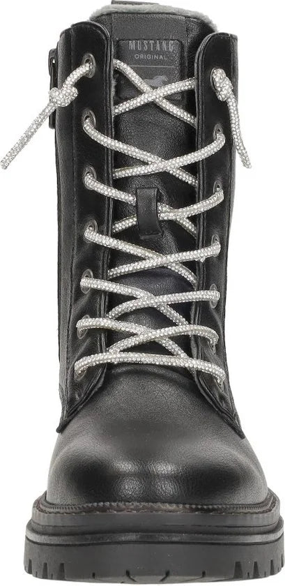 Mustang Veterschoenen Hoog Veterschoenen Hoog - zwart - Maat 40