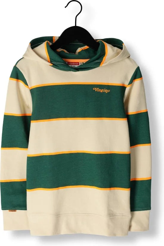 Vingino Hoody Neal Jongens Trui - Bottle Green - Maat 140