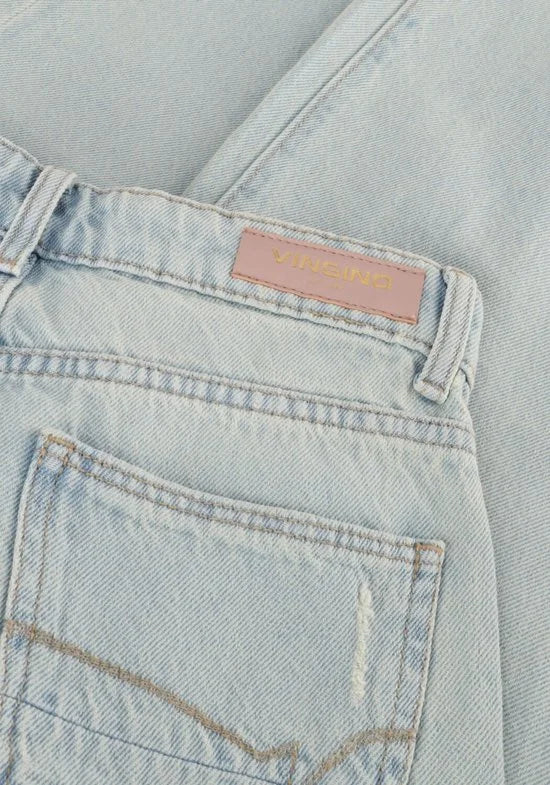 Vingino Jeans Cassie Pocket Meisjes Jeans - Light Vintage - Maat 152