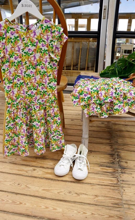 B. Nosy Y403-5871 Meisjes Jurk - Glossy ao - Maat 140