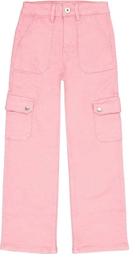 Vingino Cato Cargo Jeans Meisjes - Broek - Roze - Maat 158