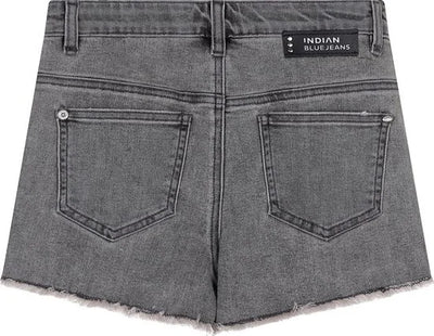 Indian Blue Jeans Meisjes jeans short pocket - Licht grijs denim