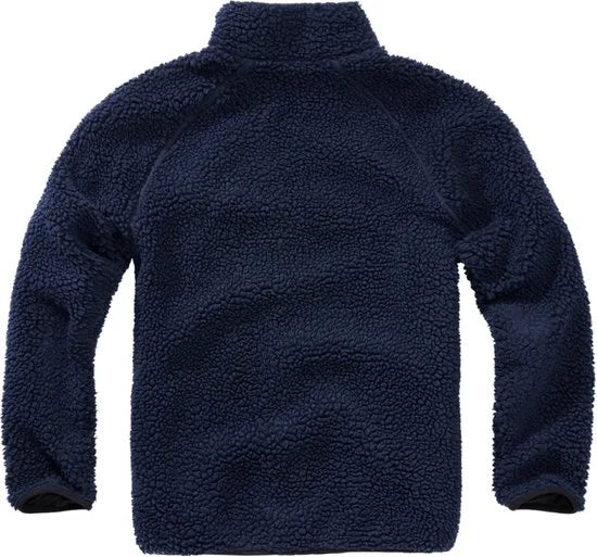 Brandit - Teddyfleece Troyer Sweater/trui - XL - Blauw