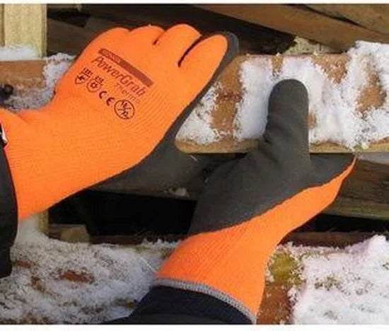 Towa Winter Werkhandschoen Powergrab Thermo Oranje - maat 9 - L