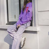 Looxs Revolution 2501-5318 Truien & Vesten Meisjes - Sweater - Hoodie - Vest- Paars - Maat 128