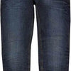 LEMMI - Donkerblauwe elastische jeans met slanke pijp