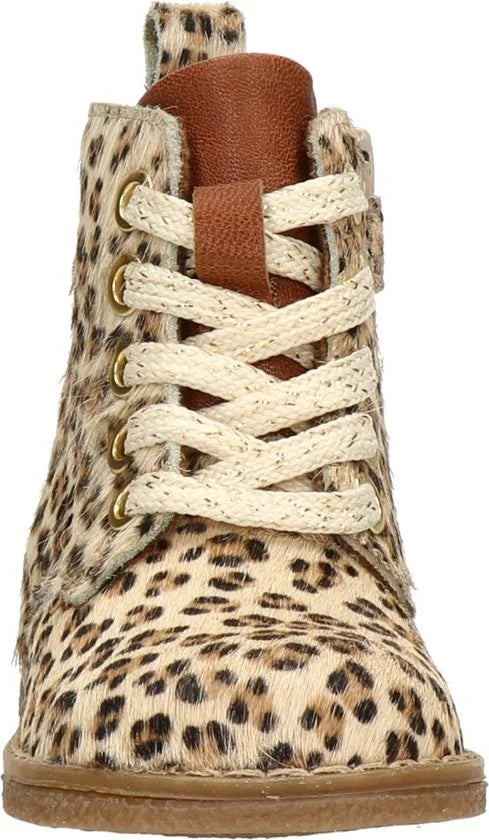 Nelson Kids meisjes veterboot - Beige multi - Maat 25