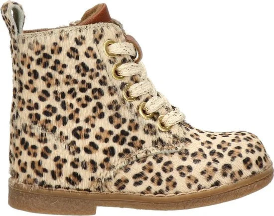 Nelson Kids meisjes veterboot - Beige multi - Maat 25