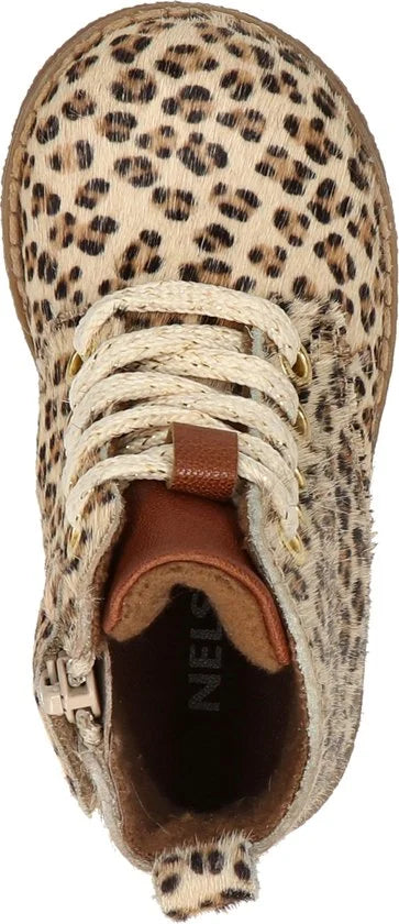 Nelson Kids meisjes veterboot - Beige multi - Maat 25