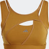 adidas Performance Powerimpact Luxe Medium-Support Beha - Dames - Bruin- L D-DD