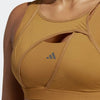 adidas Performance Powerimpact Luxe Medium-Support Beha - Dames - Bruin- L D-DD