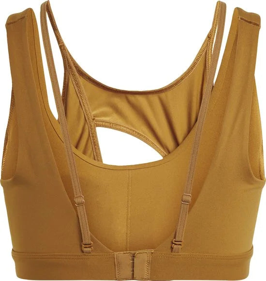 adidas Performance Powerimpact Luxe Medium-Support Beha - Dames - Bruin- L D-DD