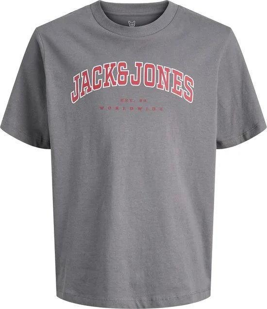 JACK&JONES - JJECALEB VARSITY TEE SS O-NECK NOOS JNR - Jongens - T-shirts