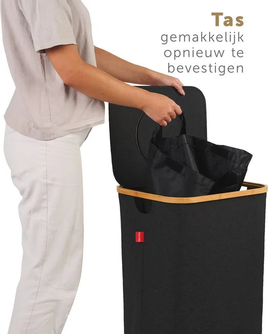 Afvalscheiding - Recycle afvalbak - 100L - Statiegeld container - Lege Flessen - Zwart
