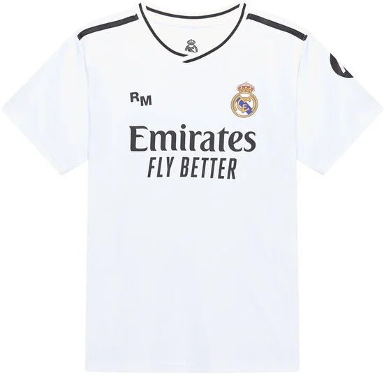 Real Madrid Thuis Tenue 2024/2025 - Kylian Mbappé - Maat 116 t/m 164 - Voetbaltenue Kinderen - Shirt en Broekje - Jongens en Meisjes - 100% Polyester