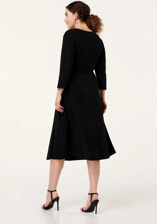 MS Mode Jurk Midi jurk met glitters