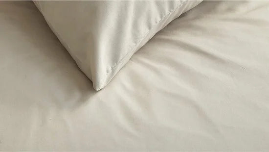 Weekend Dekbedovertrek - 1 Persoons - Katoen - 140 x 200/220 cm - Zand