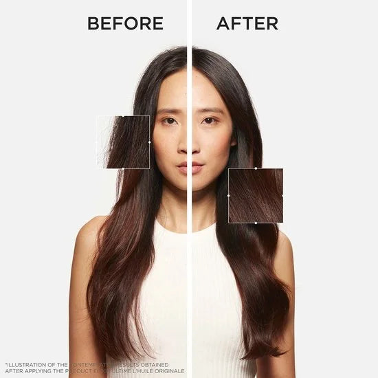 Elixir Ultime L'Huile Originale Navulbaar - Voedende Multifunctionele Haarolie - Hittebeschermende Leave-in Behandeling - Met Camelia & Arg