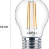 Philips energiezuinige LED Kogellamp Transparant - 40 W - E27 - warmwit licht  - 2 stuks - Bespaar op energiekosten