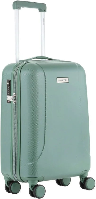 CarryOn Skyhopper Handbagage Koffer 55cm – 32 Ltr Trolley met TSA-slot - Olijf
