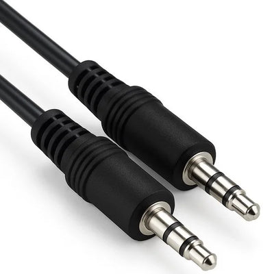 Jack Kabel 3.5 mm - Male to Male - Universeel - Zwart - 0,5 meter - Allteq