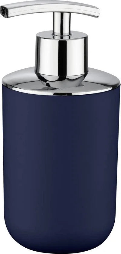 WENKO Brasil zeepdispenser kunststof 9x7.3x16.5cm | MAT BLAUW