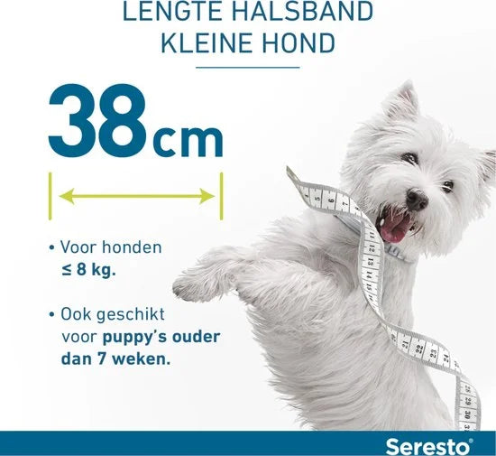 Seresto Teken- En Vlooienband Small - Anti tekenmiddel - per stuk < 8 Kg