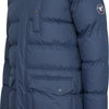 Cappuccino Italia - Heren Jas winter Hooded Winter Jacket Navy - Blauw - Maat XXL