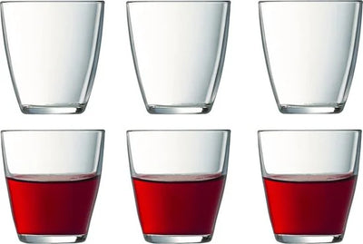 Luminarc water drinkglazen - 6x stuks - transparant - glas - 250 ml - glazen