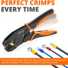 Krimptang voor Geïsoleerde Connectoren - Rateltang voor Kabelschoenen - Krimper voor Elektrische Terminals 0,5-6 mm²