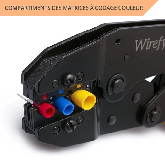 Krimptang voor Geïsoleerde Connectoren - Rateltang voor Kabelschoenen - Krimper voor Elektrische Terminals 0,5-6 mm²