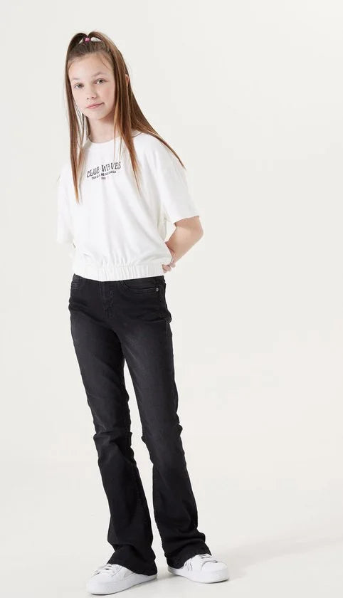 GARCIA Rianna Meisjes Flared Fit Jeans Zwart - Maat 128
