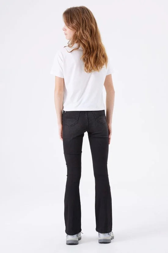 GARCIA Rianna Meisjes Flared Fit Jeans Zwart - Maat 128
