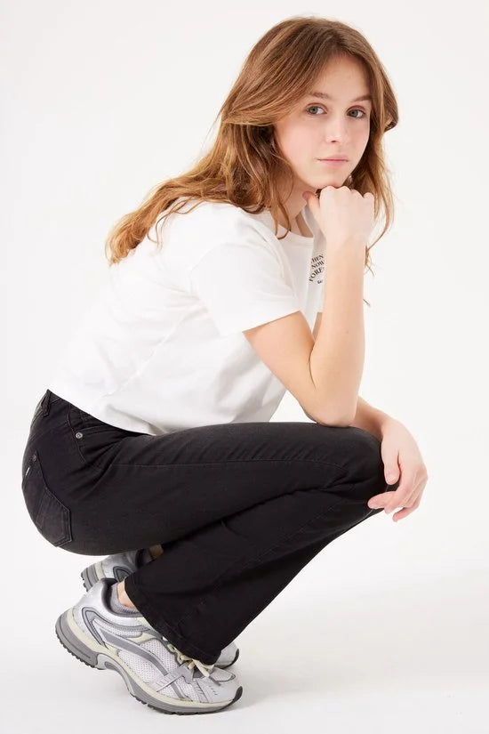 GARCIA Rianna Meisjes Flared Fit Jeans Zwart - Maat 128