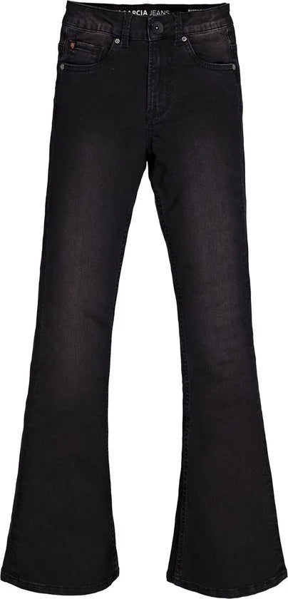 GARCIA Rianna Meisjes Flared Fit Jeans Zwart - Maat 128