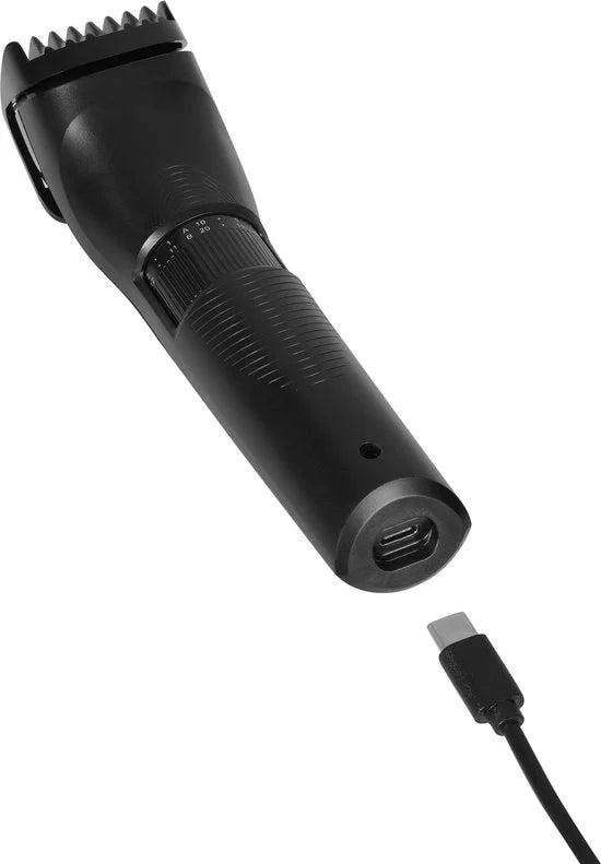 Trimmerset Draadloos TR-2573 - Oplaadbare Trimmer - 90 minuten draadloze werking - Twee kamopzetstukken - 1 mm tot 20 mm - Met GRATIS kam, sc