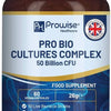 Bio Cultures Complex Probiotics and Prebiotics | 50 Billion CFU | 60 Capsules