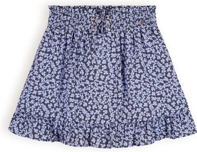 NoBell Meisjes spijker rokje - Ninez - Satijn blauw