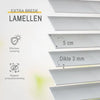 Sol Royal BE5 – Houten Jaloezieen Wit 50 mm Lamellen Extra Breed – 90x250 cm – Eenvoudige Montage aan Muur & Plafond – Echt Hout – Rolgordijn Raam &