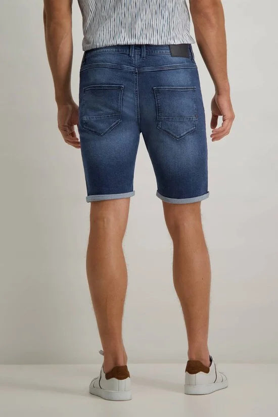 State of Art - Denim Shorts Donkerblauw - Heren - Maat 40 - Regular-fit