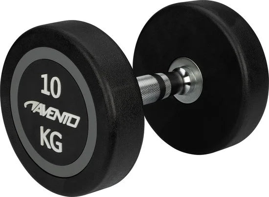 Avento Dumbbell - Halter 10 kg - Zwart/Staal
