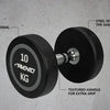 Avento Dumbbell - Halter 10 kg - Zwart/Staal