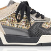 DWRS RUGBY tweed Black / Stone - Dames Sneaker - J6523-14 - Maat 37